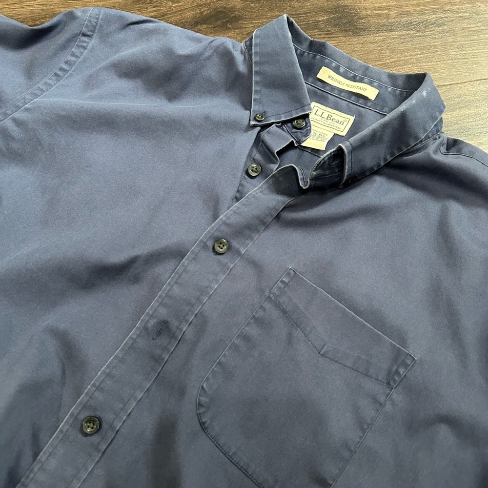 L.L. Bean Vintage Men's Navy Shirt